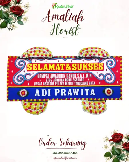 Papan Bunga Ucapan Selamat Jolotigo